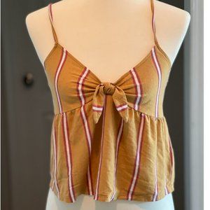 American Eagle Twist Front Spaghetti Strap Tee